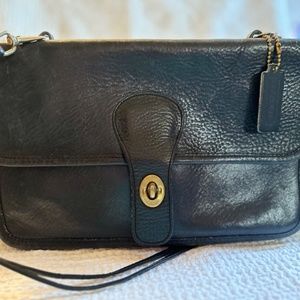 **Rare** Coach Vintage Pre-Creed Double-Sided Clutch, Navy